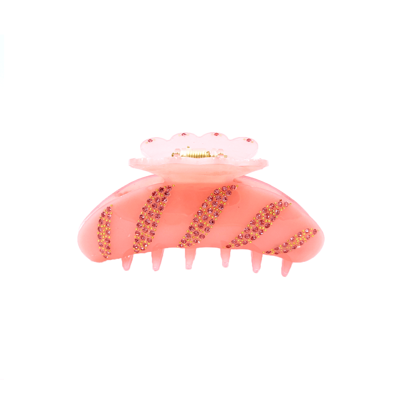 Agnes Mellemstor Simili Hårklemme Rosa Hos Frisøren Baronen