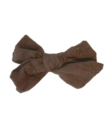 Alvilda Sløjfe Brun Broderet Hos Frisøren   Baronen