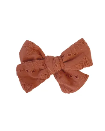 Alvilda Sløjfe Rust Broderet Hos Frisøren   Baronen