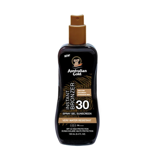 Australian Gold Solcreme Lotion Spray Spf 30 Bronzer 100 Ml Solcreme Hos Frisøren Baronen