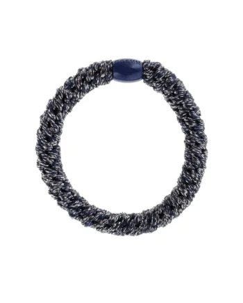 By Stær Hårelastik Navy Sølv Glitter Hos Frisøren   Baronen