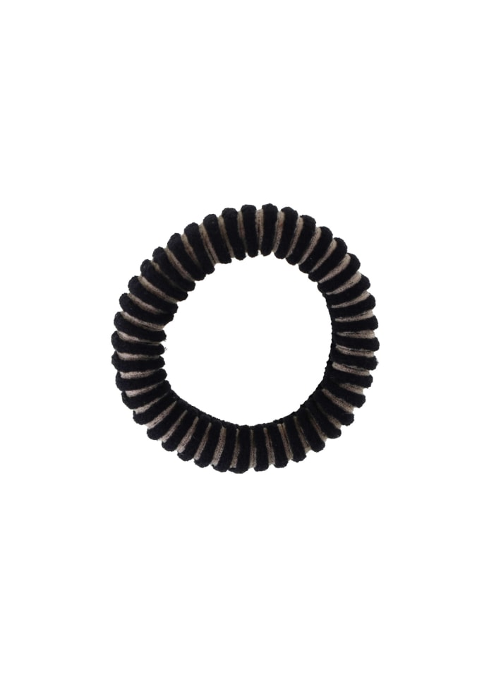 By Stær Lea Hårelastik Beige Sort Stribet Hos Frisøren Baronen