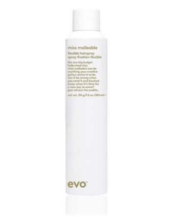Evo Miss Malleable Hairspray 285ml Hos Frisøren   Baronen