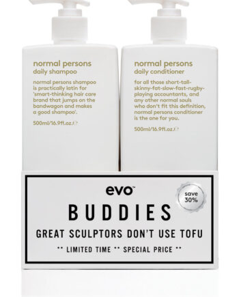 Evo Normal Persons Buddies Shampoo   Conditioner 2x 500ml Hos Frisøren   Baronen