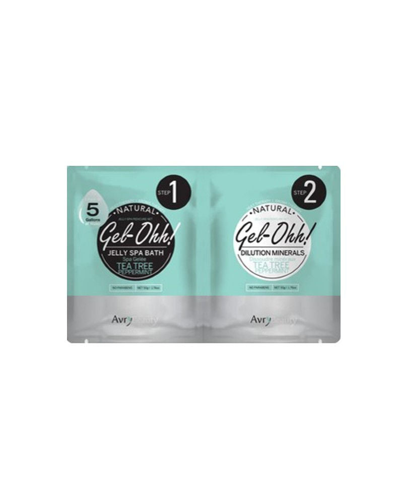 Gel-ohh Jelly Spa Pedi Bath Tea Tree Pep Mint Hos Frisøren Baronen