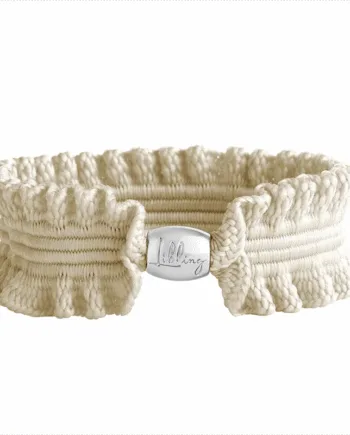 Libling Original Hårelastik Cream Sølv Hos Frisøren   Baronen