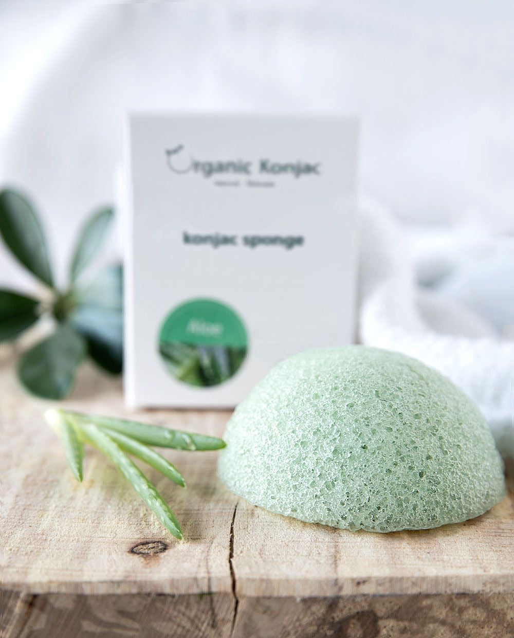 Organic Konjac Svamp Aloe Vera Tør Hud Hos Frisøren Baronen