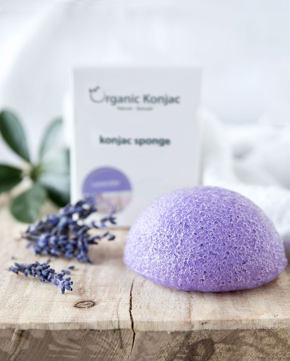Organic Konjac Svamp Lavender Sart Rød Og Stresset Hud Hos Frisøren Baronen