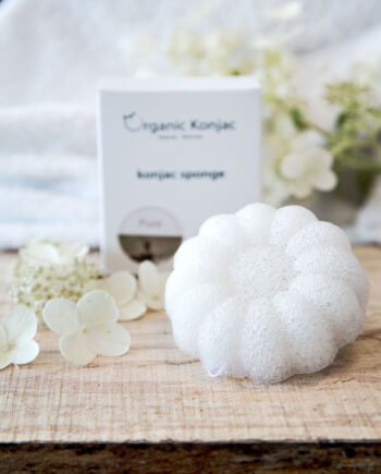 Organic Konjac Svamp Pure Flower  Til Babyer Og Børn Hos Frisøren   Baronen