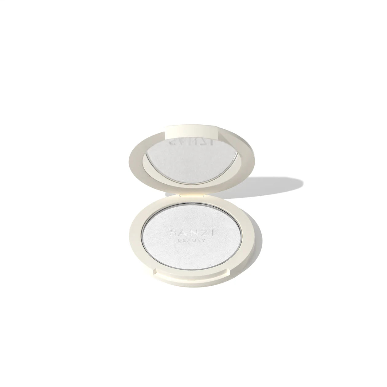 Sanzi Beauty Powder Highlighter Pearly Silver Hos Frisøren Baronen