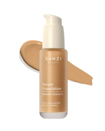 Sanzi Beauty Serum Foundation 08 Deep Warm Golden Hos Frisøren   Baronen