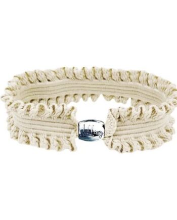 Libling Original Hårelastik Cream Og Sølv Charm