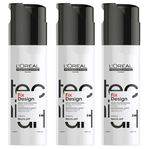 Loreal Tecni Art Fix Design Hairspray  200 Ml    Pak