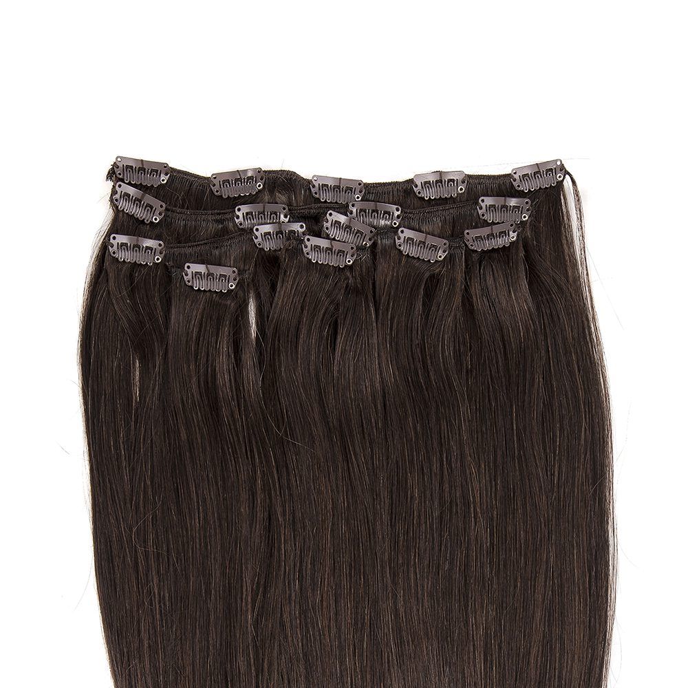 Clip On Extensions Kaffebrun  1c
