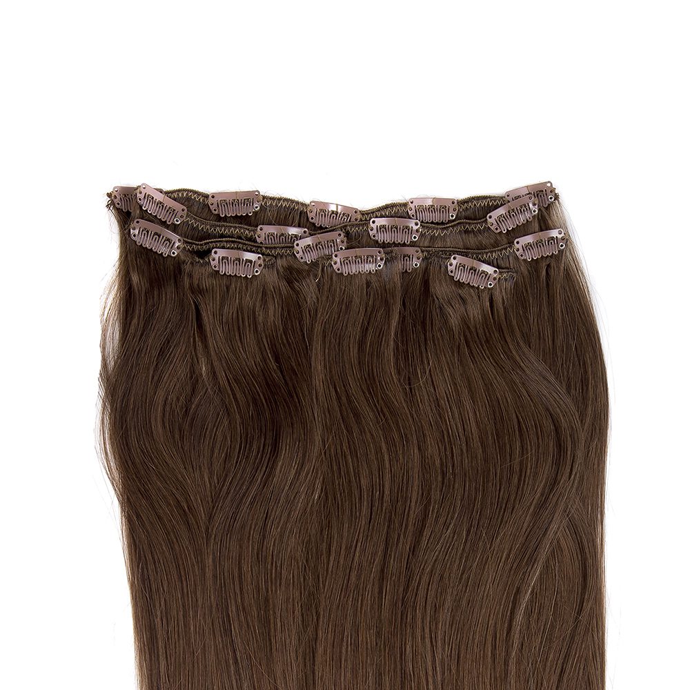 Clip On Extensions Kastanjebrun