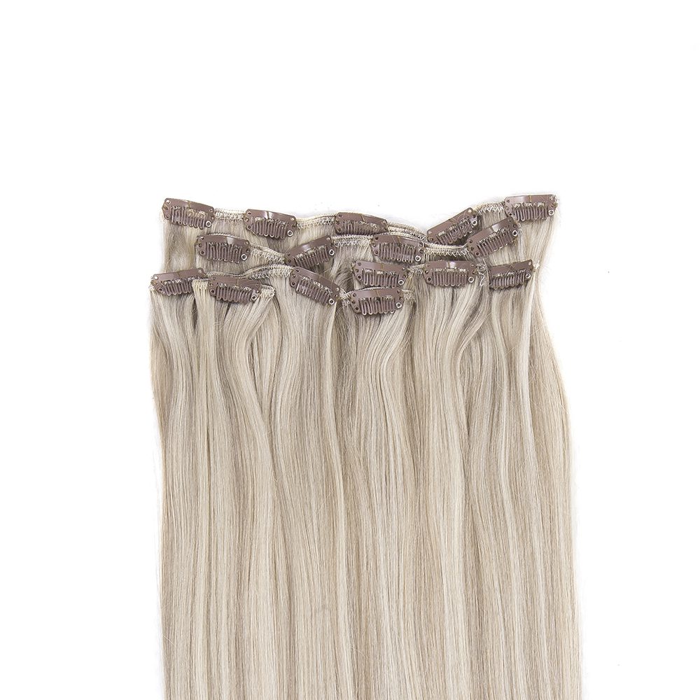 Clip On Extensions Mørkblond  Lys Askblond  16 60