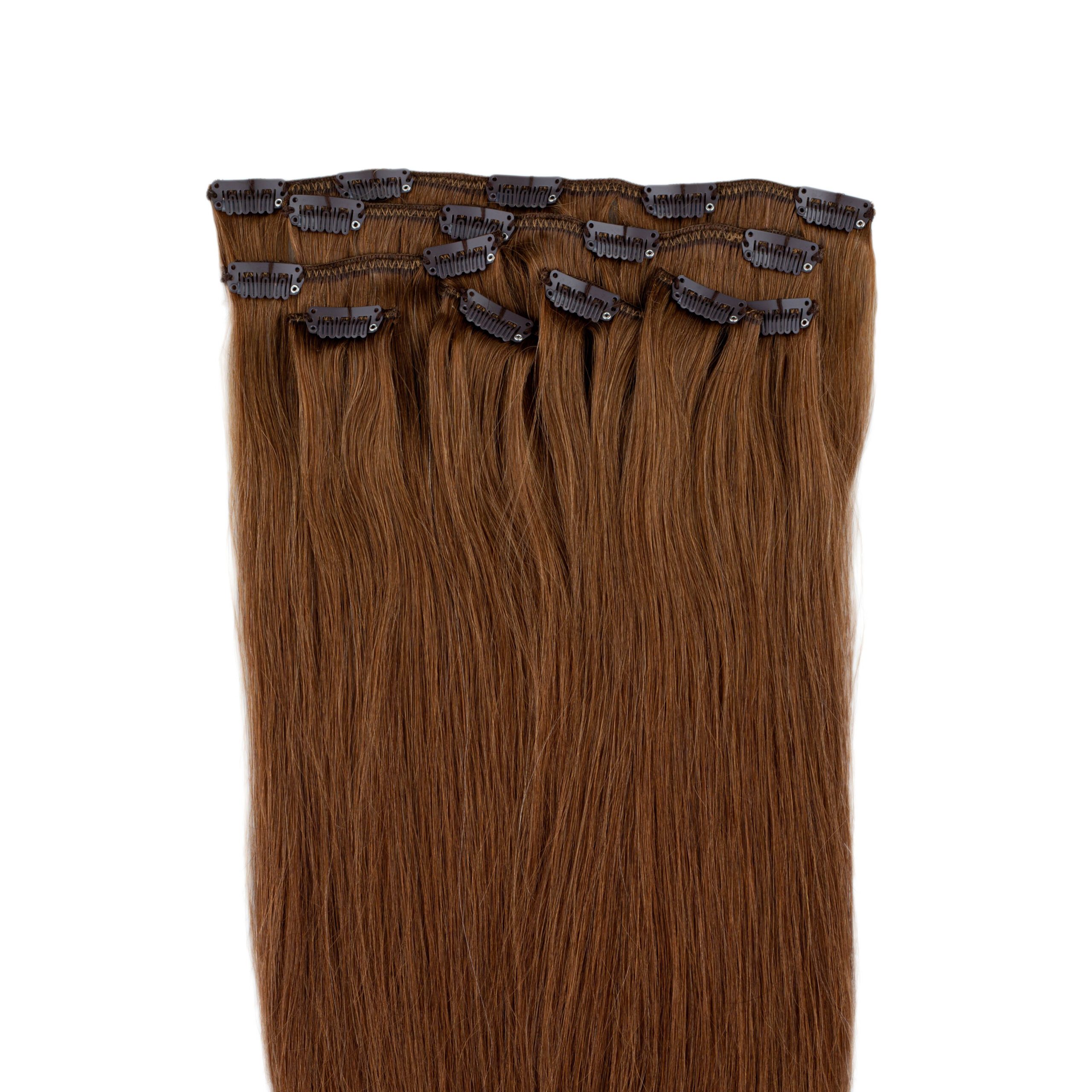Clip On Extensions Rødbrun