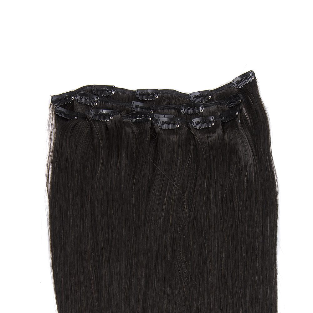 Clip On Extensions Sortbrun  1b