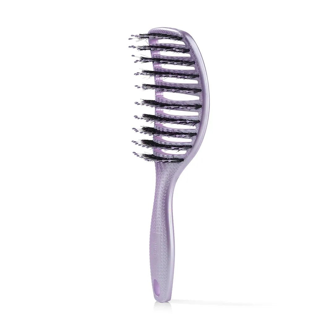 Curvy Brush Hårbørste Med Vildsvinehår Lavender