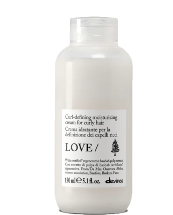 Davines Essential Love Curl Cream  Curl-defining Moisturizing Cream For Curly Hair  150 Ml