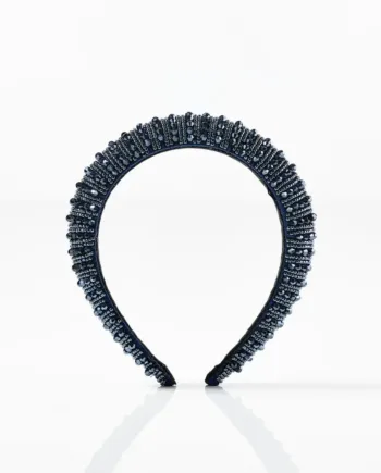 Hårbøjle Glimmer Navy Med Sten