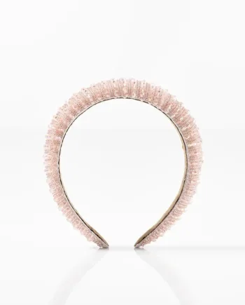 Hårbøjle Glimmer Rosa Med Sten