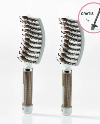 Stk  Curved Paddle Brush   Gratis Gave   Stk Hvid  Spar 12    Gratis Cleaning Brush